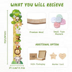 Personalized Name Wood Height Chart for Kids Wall Display - Image 3