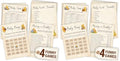 WOODAMORE Winnie Baby Shower Games Boy - Pooh Baby Shower Bingo Cards for 25 Guests, Word Scramble Favors, Guess Who Mommy Or Daddy Game Ideas for Party Decorations (Pack of 2) by Woodamore