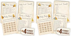 WOODAMORE Winnie Baby Shower Games Boy - Pooh Baby Shower Bingo Cards for 25 Guests, Word Scramble Favors, Guess Who Mommy Or Daddy Game Ideas for Party Decorations (Pack of 2) by Woodamore