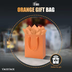 YACEYACE Orange Gift Bags 20Pack, Orange Gift Bags with Tissue Paper - Image 3