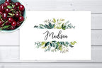 Andaz Press Custom Personalized Disposable Paper Placemats, 12 x 18 Inch, Set of 25, Custom Watercolor Leaves, Tableware, Dining, Table Setting for Wedding, Bridal Shower, Baby Shower, Party, Holiday - Image 4