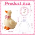 Conelist 16 Sets Silly Goose Party Favors Silly Goose Candle, Pink - Image 6