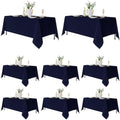 Fitable 8 Pack Navy Tablecloths 70x108 Inch for 6 Ft Rectangle Tables by Fitable