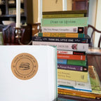 Personalized Book Labels, From the Library of Stickers, Set of 90, 1.5 inch Round, Kraft, Modern, Brown, Letter Print, Book, Children and Book Lovers - Image 3