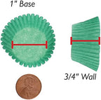 CybrTrayd No.4 Glassine Paper Approximately 2,500 Pieces – 1” Base, 3/4” Wall Candy Cups, Green - Image 5