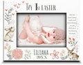 BELLA BUSTA- Personalize Baby First Year Memory Keepsake Picture Frame-Nursery Decor (1st Easter (5x7 Horizontal)) by BELLA+BUSTA