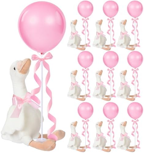 Chunful 10 Set Pink One Silly Goose 1st Birthday Decoration 11.8 Inch by Chunful