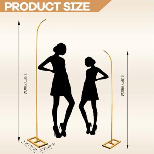 Balloon Arch Stand Set of 2 - Metal Backdrop for Wedding, Birthday, Anniversary, Bridal and Baby Shower - Flower and Floral Arch for Ceremony - Image 2