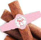 Baby Girl Cigar Labels, Set of 16, Baby Shower Decor, Candy Cigar Wraps, Bands for Bubblegum Cigars (Bow) by Unknown