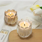 GOLDEAL 12Pcs Gold Votive Candle Holders, Thick Glass Tea Light Candle Holder Bulk, Tealight Candle Jars for Wedding Table Decor, Party Supplies, Bridal Shower Decorations, Centerpieces for Tables - Image 3