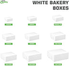 White Bakery Pastry Boxes - 14 x 14 x 5 Inches - White Kraft Paperboard for Home or Retail - Eco Friendly Paper Cardboard Recyclable for Pastries, Gift Box, Baby Shower, Cookies, Cakes, Pie (20) - Image 4