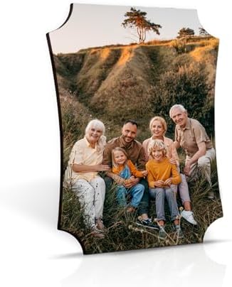 Buy4Wall Custom Desktop Photo Panel Print with Kickstand - Personalized Gifts for Graduation Wedding Housewarming - Berlin Shape Tabletop Picture Frame Customized Photo Print - 5x7 inches - Image 2