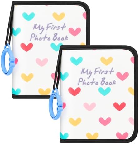 My first Soft Baby Photo Book Holds 21 4x6 Photos,Cute Book Gift,2Pcs Black by Niselity