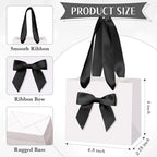 Kolldenn 50 Pcs Pink Gift Favor Bags White Black - Image 3