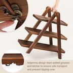 Wooden 3 Tier Foldable Serving Tray & Cupcake Stand - Image 5