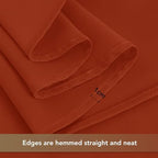 sancua Thanksgiving Round Tablecloth 90 Inch, 8 Pack Burnt Orange Rust - Image 5