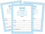 Pack of 30, Boy/Boy Baby Shower Party Collection, Baby Shower Invitation Cards, Fill in the Blank Invites WIth Envelopes, Little Man Theme Party Supplies - Image 6