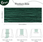 6 Pack Emerald Green Cheesecloth Table Runner Boho Christmas Decor - Image 3