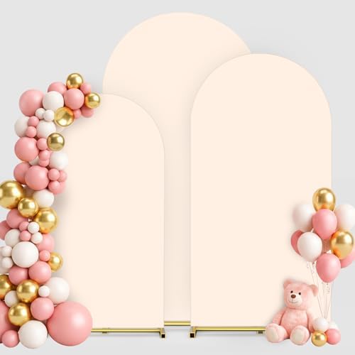 Arch Covers Set of 3(7.2FT+6.6FT+6FT), Arch Backdrop Stand Cover by Unknown