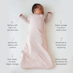 KYTE BABY Sleep Bag 1.0 TOG, Rayon Made From Bamboo Wearable Blanket, Dual Zipper For Infants And Toddlers Nursery Essentials - Image 3
