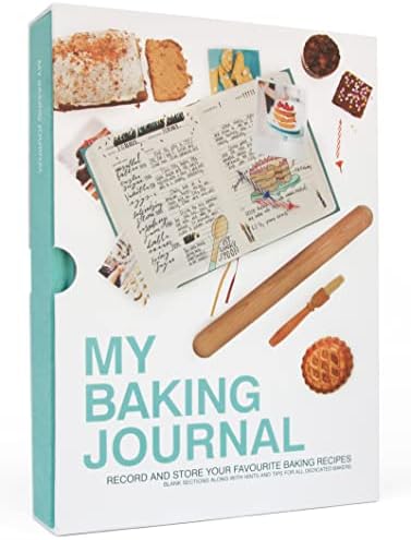 Suck UK Baking Journal - Hardcover Blank Recipe Notebook - Create Your Own Cookbook & Food Diary - Ideal Baking Gift for Moms, Dads, Recipe Collectors & Star Bakers to Preserve Personal Family Treats by Suck+UK+