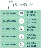 HALO SleepSack, 100% Cotton Wearable Blanket, Swaddle Transition Sleeping Bag, TOG 0.5 - Image 4
