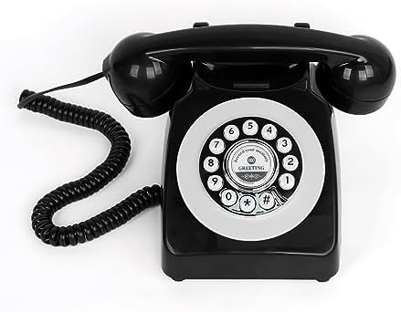 Audio Guest Book Wedding Phone, Record Customized Audio Message with Guest Book Retro Phone Audio GuestBook for Wedding Birthday Party Confession Audio Message Voicemail(Black) - Image 6