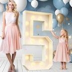 Ledido 4FT Marquee Light Up Numbers 5, Easy to Assemble Marquee Numbers 4 Feet Tall for Indoor & Outdoor Events, Large Lighted Number for Birthday Graduation Baby Shower Anniversary Party Decorations by Ledido