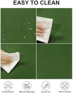Fokitut 2 Pack Waterproof Round Tablecloth, 120 Inch, Stain Resistant and Wrinkle Polyester Table Cloth, Fabric Table Cover for Kitchen Dining, Wedding, Party, Holiday Dinner-Willow - Image 2
