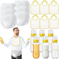 6 Sets Bottle Chug Baby Shower Games Juegos Para Plastic Baby Bottles Bibs Disposable Diapers Gender Reveal Games Baby Changing Diaper Race Game Decoration (Yellow) by giftlyze