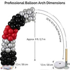 PMU DIY Professional Balloon Arch Deluxe Kit (Black, Red and Silver) Balloon Garland for Party Decoration, Decoration Kit for Birthday Party, Wedding, Graduation, Baby Shower (41689-61646) Pkg/1 - Image 5