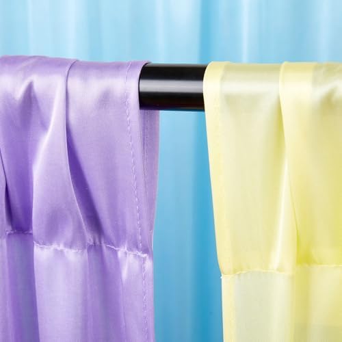 Party Backdrop Curtain 15ftx7ft - Pastel Wrinkle Free Satin Drapes - Image 3