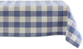 DII Buffalo Check Collection, Classic Farmhouse Tablecloth, 60 x 104, Stonewash Blue by DII