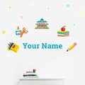Oliver's Labels Premium Name Wall Decals - Matte Finish Personalized Wall Art for Kids' Rooms & Nurseries (Class) by Oliver%27s+Labels
