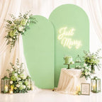 2 Pack Arch Backdrop Stand and Cover Set (7.2FT/6FT), Balloon Arch Stand - Image 2