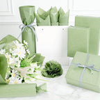500 Sheets Sage Green Tissue Paper Bulk, 14'' x 20'' Solid Color Wrapping Tissue Paper for Home Party Bridal Shower Baby Shower Gift Wrapping Supplies (Sage Green) - Image 7