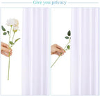 8 Panels White Backdrop Curtain for Parties Wedding Wrinkle Free 40ft x 10ft Backdrop Drapes for Baby Shower Gender Reveal Birthday Photo Photography Polyester Fabric Background Decoration - Image 5