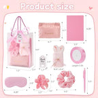 55-Piece Baby Shower Game Winner Prize Set, Including Hair Ties, Eye Mask, Makeup Bag and Gift Bag, Suitable for Baby Shower Game Prizes, Weddings and Bridal Shower Gifts (PINK) - Image 3