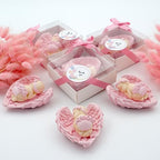Baby Shower Favor, Set of Stone Angel with Wing Baby Favor Magnet, Pink white Blue Baby Favor Boy with Thank You Tags, Favor, Magnets, Gender Reveal (Pink, Set of 30) - Image 2