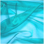50 Yard Organza Fabric 44" Wide for Wedding Event Décor - Light Teal - Image 5