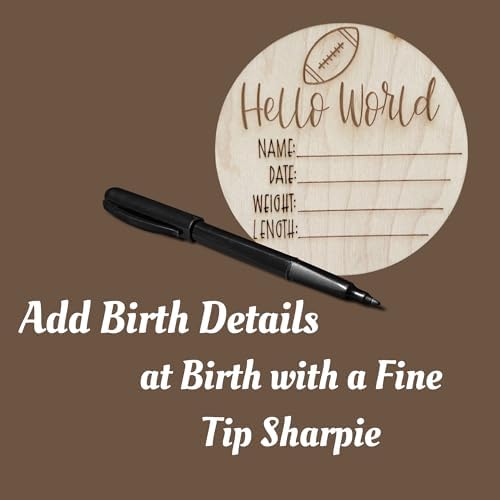 Wooden Monthly Milestone Cards – Set for Baby Photos – Newborn Milestone Discs – Engraved Wooden Baby Age Markers for Monthly Growth Photos – Perfect Baby Shower Gift - Image 5