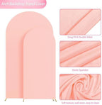Wokceer Wedding Arch Backdrop Stand and Cover Set of 2,Arch and Blush Cove - Image 5