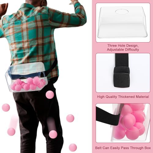Vinsot 3 Sets Baby Shower Games Twerking Shaking Balls with Belts,Pink - Image 2