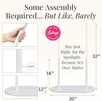 White Wedding Welcome Sign Stand with Holder - Elegant Metal Easel Display for Seating Chart, Reception Signs, Welcome Board - 30+ Customizable designs for Baby, Bridal Shower - Versatile Party Sign Holder - Image 3