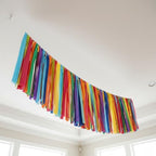 PapaKit 5ft Extra Large Colorful Streamer Fringe Party Backdrop 5ft | Ready to Hang | Vibrant Festive Rain Curtains for Birthday, Fiesta Party Decorations, High-Density Photo Booth Background - Image 2