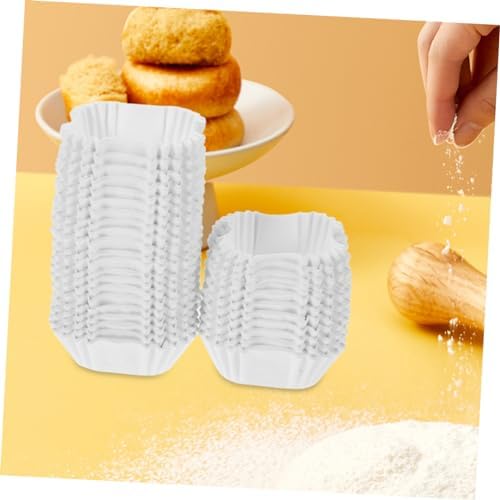 Square Cupcake Paper Liners 2000pcs White Oil Proof - Image 4