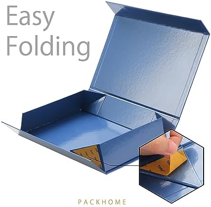 PACKHOME 6 Blue Gift Boxes 11.5x8x2.5in with Magnetic Lids for Shirt - Image 5