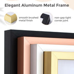24x36 Metal Picture Frame For Wall With Mat For 20x30, 24''x36'' Aluminum Photo Frames With Tempered Glass For Home Decor, Minimalist Modern Poster Frame Horizontal And Vertical Formats, Silver - Image 5