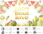10x8ft Fabric Vibrant Mexican Fiesta Backdrop with Cactus Floral Garland Paper Lantern Background for Bridal Shower Gathering Party Decorations Tapestry Photo Studio Props - Image 3
