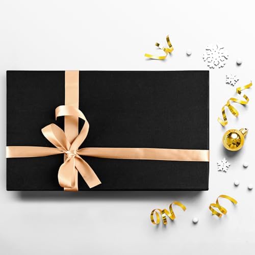 LIFELUM Black Magnetic Gift Box for Birthday Presents, 14"x8.5"x4.5" - Image 6
